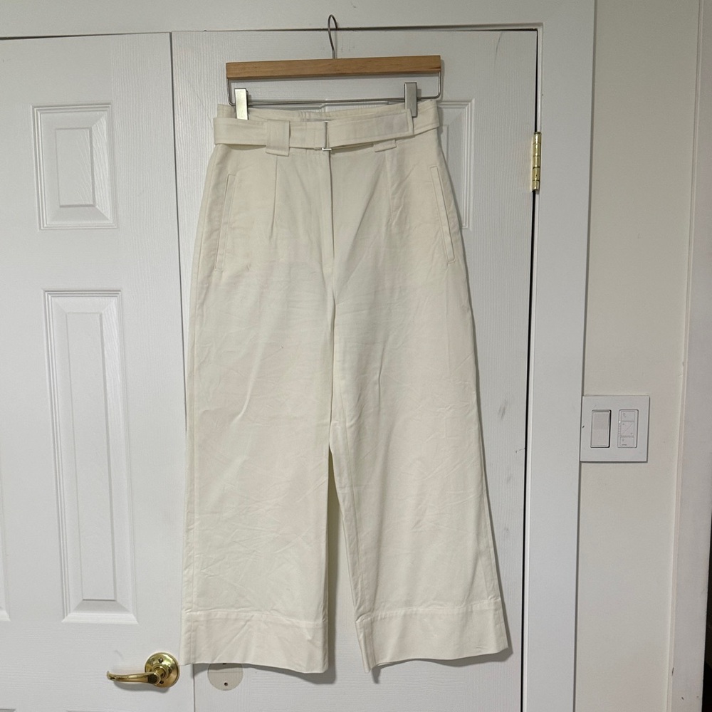 Banana Republic Cream Wide-Leg Pants